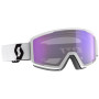 Skibrille Scott Factor Pro Light Sensitive weiß/lila mineral white/blacklight sensitive blue chro
