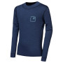 Kinder-Funktionsshirt Sensor Merino DF Logo Up Deep Blue