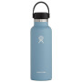 Thermoflasche Hydro Flask Standard Mouth 18 oz blau transparent Rain