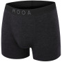 Herren-Boxershorts MOOA MerinoSilk 4in schwarz black melange