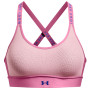 Büstenhalter Under Armour Infinity Mid Bra rosa Prime Pink/Versa Blue