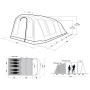 Aufblaszelt Outwell Tennessee 5 Air