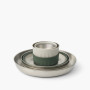 Geschirrset Sea to Summit Detour Stainless Steel Collapsible Dinnerware Set 6 Piece