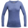 Damen-T-Shirt Devold Breeze Woman Shirt blau BluebellMelange