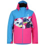 Kinder Winterjacke Dare 2b Humour II Jacket rosa/blau Swedish Blue/Quiet Blue Abstract Mountain