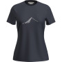 Damen-T-Shirt Icebreaker W Mer 150 Tech Lite SS T South Const dunkelblau Midnight Navy