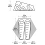 Ultraleichtes Zelt Big Agnes Tiger Wall UL2 Bikepack Solution Dye