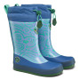 Kinderstiefel Affenzahn Rainboot Vegan Puddly Bird of Paradise blau/orange Bird of Paradise