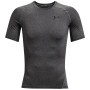 Herren-Funktionsshirt Under Armour HG Armour Comp SS dunkelgrau CarbonHeather/Black