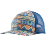 Kinderkappe Patagonia Kids' Trucker Hat blau High Hopes Geo: Salamander Green