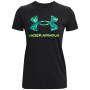 Damen-T-Shirt Under Armour Live Sportstyle Graphic SSC schwarz/grün Black / / Fade