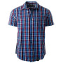 Herrenhemd Elbrus Lattice blau Red/LightBlue/NavyCheck