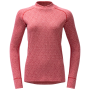 Damen-Funktionsshirt Devold Signature Silk 230 Cross Neck Wmn rosa Apricot
