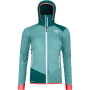 Damen-Winterjacke Ortovox Sw Col Becchei Hybrid Jkt W hellblau ice waterfall