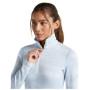 Damen-Funktionsshirt Icebreaker Women M 260 Tech Vertex LS HZ Chillwave