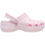Damenpantoffeln Crocs Classic Platform Pearl Clog