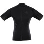 Damen-Radtrikot Alpine Pro Sagena 2 schwarz BLACK