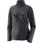 Damen-Sweatshirt Salomon Discovery Fz W schwarz Black/Heather