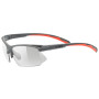 Sonnenbrille Uvex Sportstyle 802 Vario grau/orange
