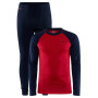 Herren-Set Craft Core Warm Baselayer rot/blau BlazeLychee