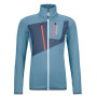 Damen-Sweatshirt Ortovox Fleece Grid Jacket W 2023 hellblau Lightblue
