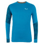 Herren-T-Shirt Salewa Cristallo Warm Amr M L/S Tee. blau CloisonneBlue
