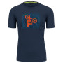 Herren-T-Shirt Karpos Val Federia Tee blau Outer Space Print 2