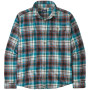 Herrenhemd Patagonia Fjord Flannel Shirt blau/hellblau Lavas: Belay Blue