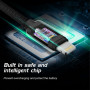 Lade- und Datenkabel Swissten Textile USB-C / Lightning 2 m