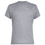 Herren-T-Shirt Salewa Puez Melange Dry M S/S Tee grau 538 quiet shade melange