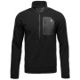 Herren-Sweatshirt Black Diamond Rift HZ Fleece Jacket schwarz Black-Black
