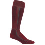 Herren Kniestrümpfe Icebreaker Mens Ski+ Medium OTC rot/grau Cabernet