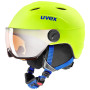 Skihelm Uvex Junior Visor Pro gelb NeonYellowMat