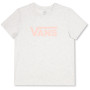 Damen-T-Shirt Vans Wm Drop V Ss Crew-B weiß White Heather