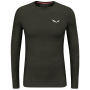 Herren-T-Shirt Salewa Cristallo Warm Amr M L/S Tee. grün Dark Olive