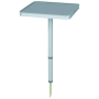 Campingtisch Bo-Camp Table removable leg alu 26x26cm