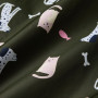 Kinder-Regenmantel Regatta Junior Changing Robe Dark Khaki Cat Dog