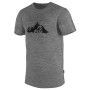 Herren-T-Shirt Warg Merino Mountain 165 Short grau GrayMelange