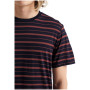 Herren-T-Shirt Icebreaker Mens Wave SS Tee Stripe