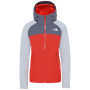 Damenjacke The North Face Stratos rot/grau Vanadisgry/Meldgrey/Flare