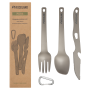 Besteckset Rockland Titanium Pure