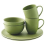 Geschirrset Outwell Bamboo Dinner Set 2 persons grün