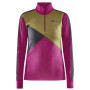 Damen-Funktionsshirt Craft ADV Nordic Wool HZ rosa/gelb Roxo-Slate
