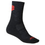 Socken Sensor Expedition Merino Wool schwarz/rot Black/Red
