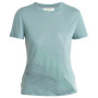 Damen-Funktionsshirt Icebreaker Women Merino Core SS Tee Plume hellblau Cloud Ray