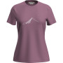 Damen-T-Shirt Icebreaker W Mer 150 Tech Lite SS T South Const rosa Deco
