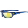 Sonnenbrille Uvex Sportstyle 211 blau Blue/Yellow