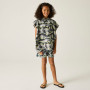 Kinder-Poncho Regatta Kids Towel Robe DrkStrmCamo