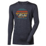 Herren-Funktionsshirt Progress Loki "Landscape" grau šedý melír