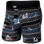 Boxershorts Saxx Daytripper Boxer Brief Fly schwarz/grau getSharky/grey